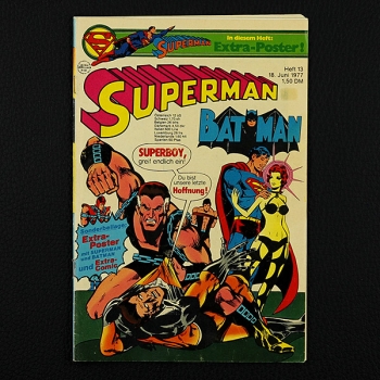 Superman Comic Nr. 13  / 1977 Comic Ehapa