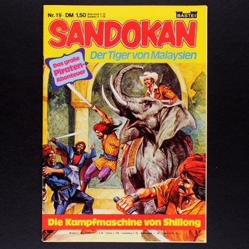Sandokan  Nr. 19 Bastei Comic