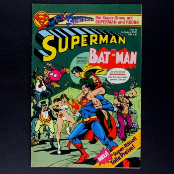 Superman Comic Nr. 16 1981 Comic Ehapa