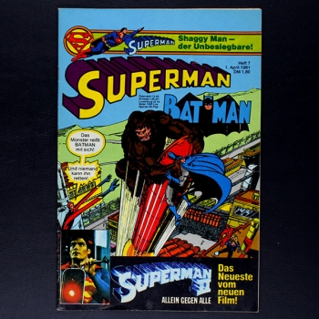 Superman Comic Nr. 7 1981 Comic Ehapa