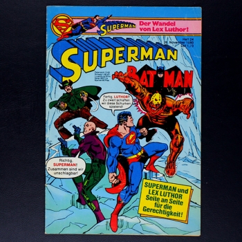 Superman Comic Nr. 24 1980 Comic Ehapa
