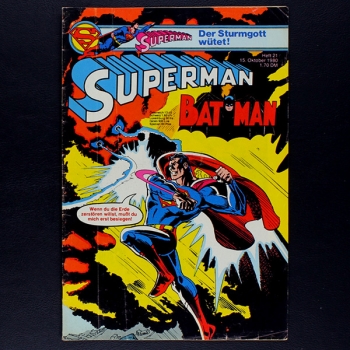 Superman Comic Nr. 21 1980 Comic Ehapa