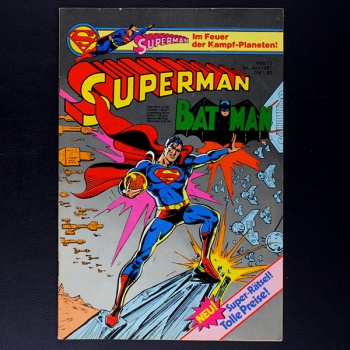 Superman Comic Nr. 13 1981 Comic Ehapa