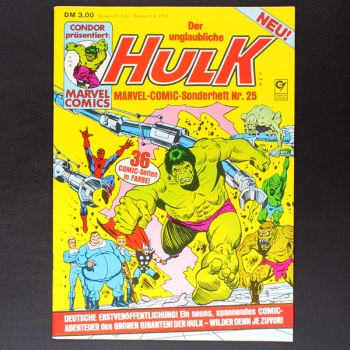 Marvel Comic Sonderheft Nr. 25 Condor Comic