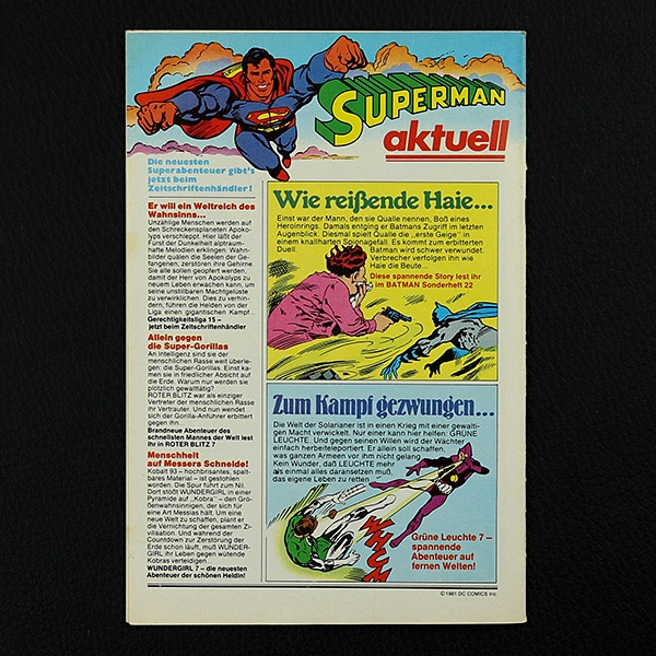 Superboy Nr. 7  1981 / Z1