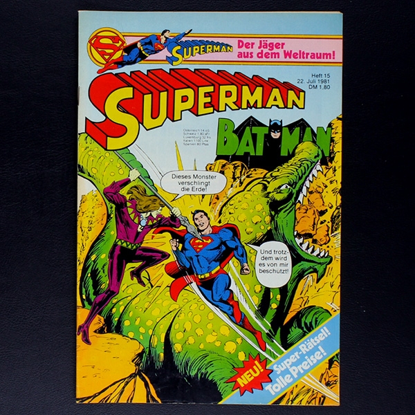 Superman Comic Nr. 15 1981 Comic Ehapa