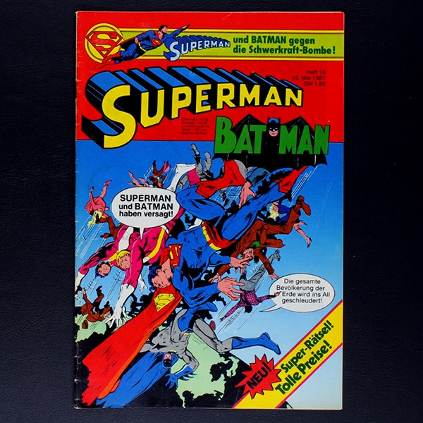 Superman Comic Nr. 10 1981 Comic Ehapa