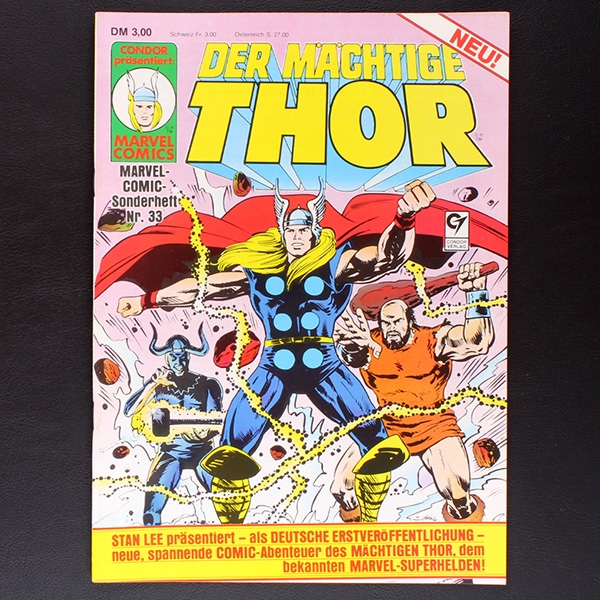 Marvel Comic Sonderheft Nr. 33 Condor Comic